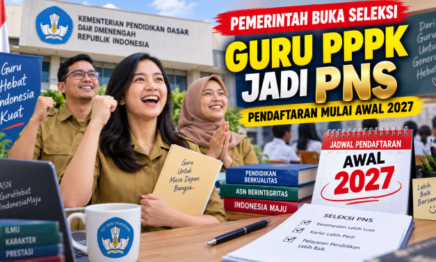 Pemerintah Buka Seleksi Guru PPPK Jadi PNS, Dimulai Awal 2027