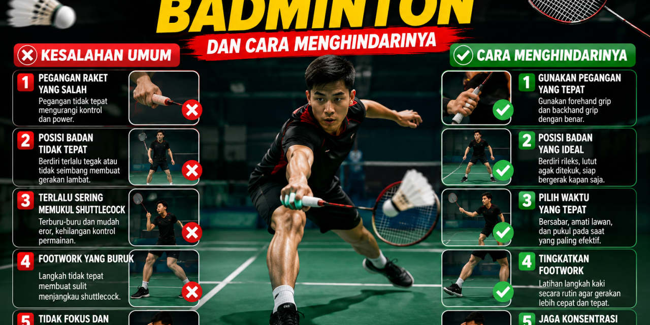 Kesalahan Umum Dalam Badminton Dan Cara Menghindarinya
